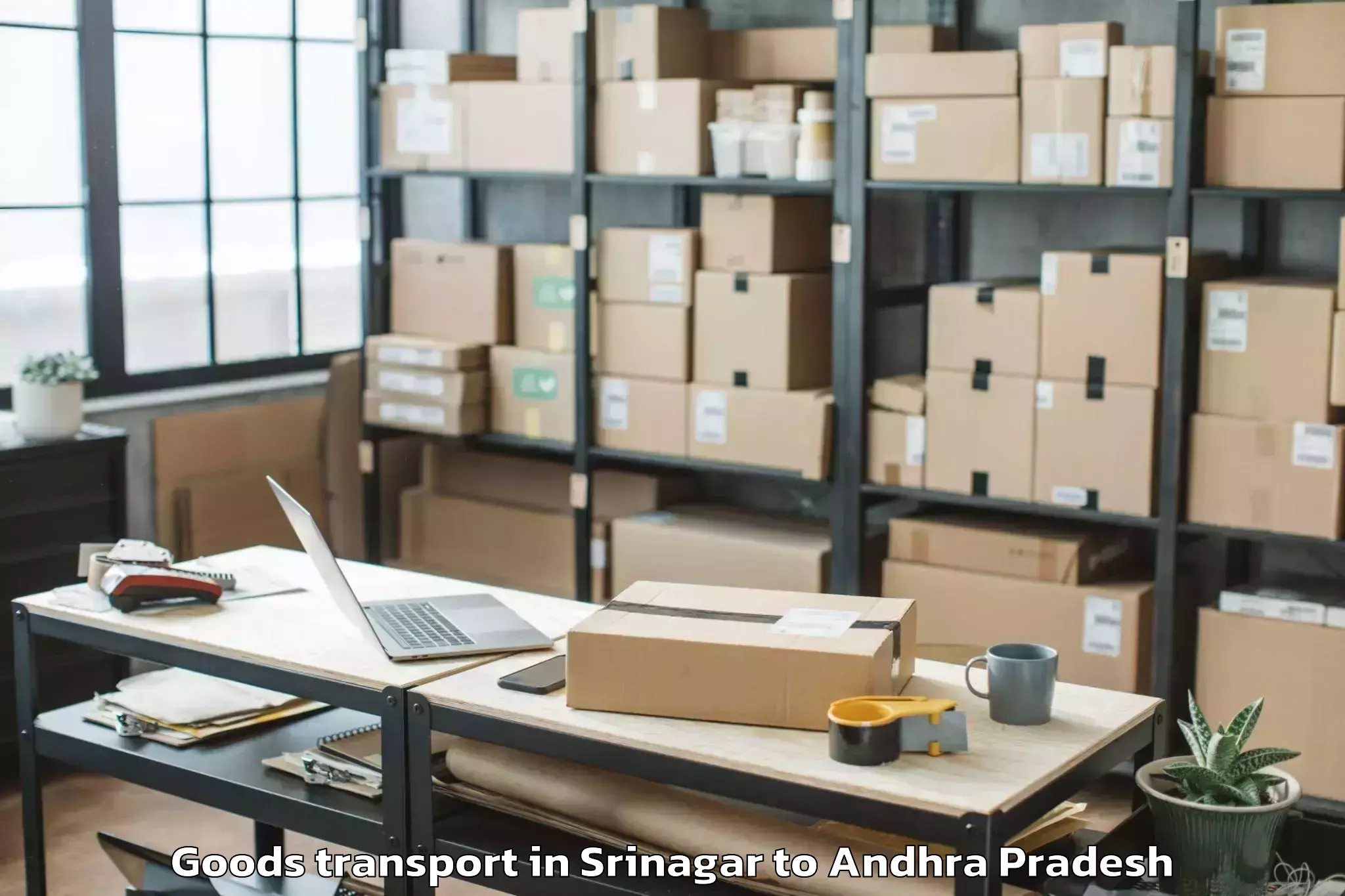 Srinagar to Kothapalle Goods Transport Booking